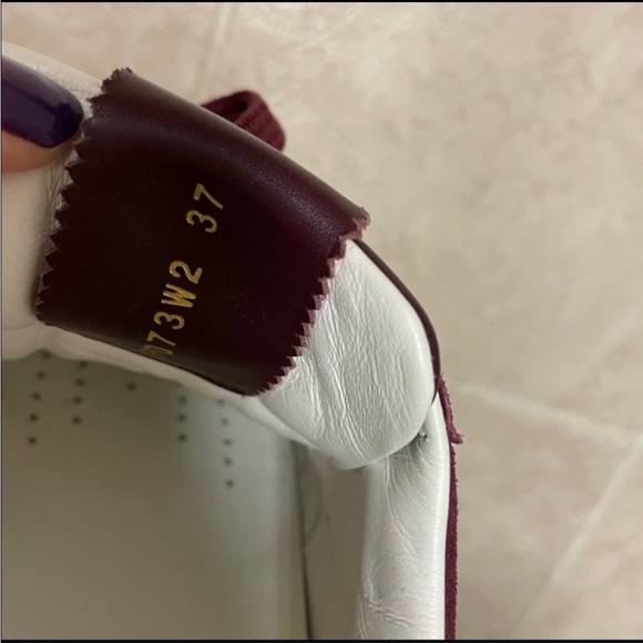 Valentino Burgundy Sneakers with Colorful Embroidery - Picture 5 of 6